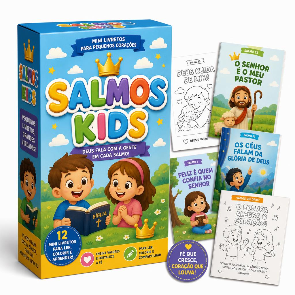 10 Livrinhos de Salmos para Crianças